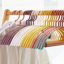 엔템 니트 맨투맨 정장 코트 논슬립 옷걸이 10p, 화이트