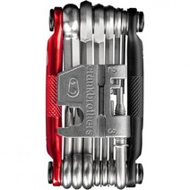 Crankbrothers 크랭크브라더스 M19 멀티 툴 & 케이스, Matte Black and Red