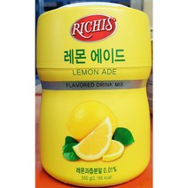 레몬 에이드 파우더 리치스 550g x6개 액상 음료, 1