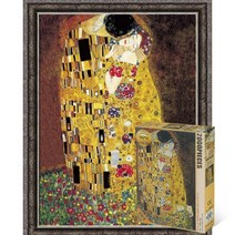 퍼즐피플 명화 직소퍼즐, 키스 2000P 액자포함(엔틱실버), 2000피스