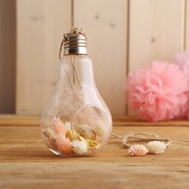 전구모양 행잉볼 테라리움 유리꽃화병 (소)