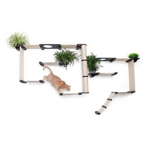 CatastrophiCreations Catastrophic Creations The Gardens 고양이 콘도 벽 가구 모든 품종의 실내 고양이용 — 벽걸이 정원 같은 놀이터
