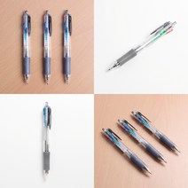 마트498 투명 다기능 4색볼펜 (0.7mm) 필기구세트 문구용품 특이한볼펜 필기감좋은볼펜 새학기선물 홍보물품 사은