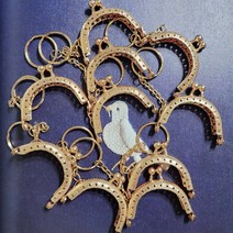 묶음 동전지갑용 프레임 10개-로즈골드 퀼트 부자재, 묶음-동전지갑용프레임 10개-로즈골드, 묶음-동전지갑용프레임 10개-로즈골드