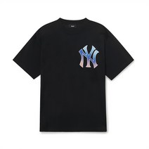 엠엘비 MLB 베이직 빅로고 반팔 티셔츠 NY 블랙 오버핏