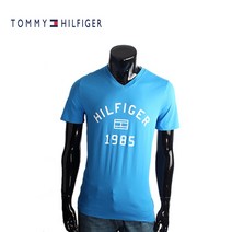 Tommy Hilfiger V넥반팔티2898 BLUE 반팔 티셔츠