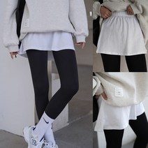 레이어드 티셔츠 인척 스커트 2칼라