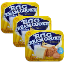 Egg Cream Cookie 30pieces x 3packs 달콤고소한 식빵모양 계란쿠키, 1개