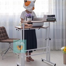 데스크탑 탁상 테이블 스탠딩테이블 높이조절책상, 옵션, 고급형 우드