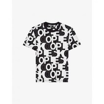 THE KOOPLES 로고 프린트 코튼 저지 티셔츠 - BLA28