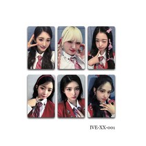 아이브 IVE AFTER LIKE 앨범 굿즈 포토카드 응원카드 6PCS 세트, IVE-XX-001