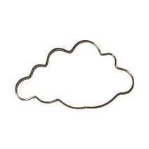 윈드차임 드림 포수 금속 고리 불규칙한 구름 엘크 고양이 동물 모양의 Macrame 공예 철 반지 DIY 바람 차, 03 3 small cloud
