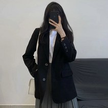 위위브렌 여성용 베이직 심플 투버튼 자켓