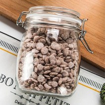 밀폐 유리병 사각 1000ml 1개 (약 가로x세로 11.4cm x 높이 14.8cm), 1