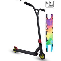 전동 킥보드 프로 스턴트 스쿠터 프리스타일 스트리트 서핑 킥 트릭 스케이트 파크 BMX 핸들 바 전문 익스, 01 Black
