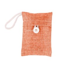 신발탈취제 린넨 천 나무 숯 가방 신 탈취 건조제 흡수 패키지 드롭 쉬핑, 04 Orange