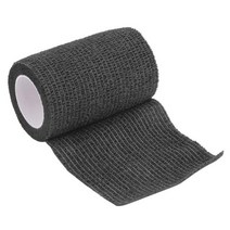 클라이밍테이프 5 색 자체 접착 탄성 붕대 elastoplast 응급 처치 스포츠 붕대 무릎 손가락 발목 손바닥 어깨 용 멀티 크기, 협력사, 검은 색, 10cmx5m