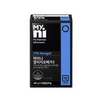 마이니 일양약품 알티지 오메가3 효능 rTG EPA 추천, 1박스, 60캡슐