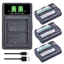 호환제품 4Pcs BP-511 배터리 캐논 G6 G5 G3 G2 G1 300D 50D 40D 20D MV300i 디지털 카메라 및 LED 충전기, 02 3 battery 1 charger