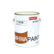 삼화페인트 777에나멜 4L 철재용 방화문 계단난간, 유광 회색, 4000ml, 1개