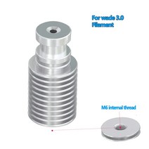 V6 냉각 튜브 올 메탈 J-헤드 핫 엔드 블록 헤드 압출기 1.75mm 3.0mm 길거나 단거리 3D 프린터 부품 도매, 04 Wade 3.0 M6