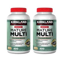 Kirkland Signature 커클랜드 시그니처 어덜트 50+ Mature 멀티 비타민 & 미네랄 400정, 2개