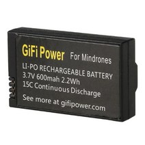 SHOOT 패럿 미니드론용 호환 배터리 (벌크) / 패럿 맘보미션 맘보플라이 맘보스윙 하이드로포일 배터리 Parrot Minidrone Compatible Battery, 1개