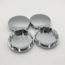 4PCS 56 60mm 크롬 자동차 휠 센터 허브 캡 엠블럼 스티커, 01 56mm Silver