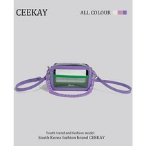 PVC가방 투명가방 Ceekay 정품 올해있는 고급 슈퍼 체인 투명 작은 가방 여성 2023 새로운 메신