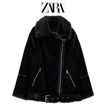 2종 스웨이드 사선 무스탕 ZARA 자라 여성 자켓