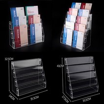 아크릴 스티커진열대 문구수납함 투명 쇼케이스, 2단 2층