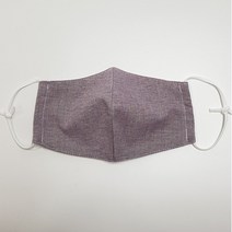 멜란지퍼플 숨쉬기쉬운 순면 마스크 유기농 국내제작