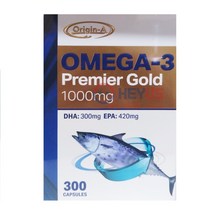 Origin-A 호주 오리진에이 오메가3 프리미어 골드 1000mg 300정, 1개, 1