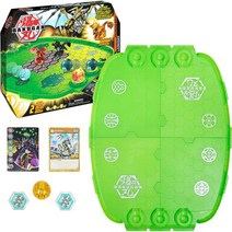 Bakugan Evo Battle Arena 독점 Leonidas Bakugan 카드 2장 및 BakuCores 네온 게임 보드 포함, 단일옵션