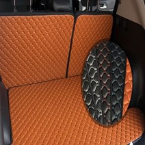 차박매트 캡티바 트렁크 정재함 차박 매트, QM6, 블랙원단 화이트스티치