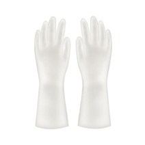 두꺼운니트릴장갑 식품용 셰프 요리용 라텍스 방수 고무 장갑 라텍스 dishwashing 주방 내구성 청소 가사, 01 S, 01 Blank