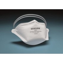 세이프란 GERSON 미국제 서지컬 N95 마스크 1상자 50장 의료용 마스크 미국 NIOSH 승인 부리형 접이식 개장 포장 미국제 화이트 Free Size