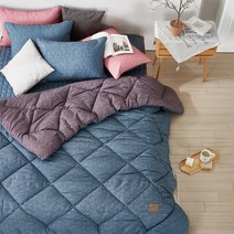 국내생산 올데이 옥수수솜 소프트마이크로 차렵이불 누빔패드 세트 항균 진드기차단 SS Q