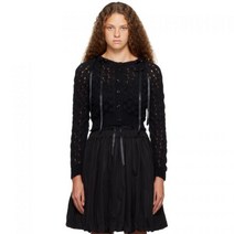 Simone Rocha 시몬 로샤 블랙 모헤어 가디건