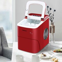 jrm0321 가정용 ice maker 자동 소형 데스크탑 라운드 스 큐브 만들기 기계 15kg for milk tea home use for bar 2l 2020 new, 2리터 레드, 유럽 ​​연합