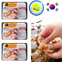 조미료NO 전남신안 간장 꽃게장 3팩(3.6kg) 간장게장, 3팩