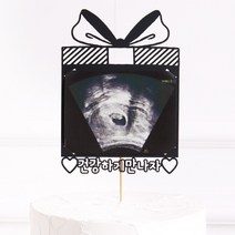 임밍아웃토퍼 선물 베이비샤워 만삭사진소품, 단품