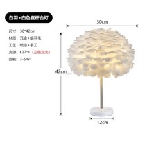 WARM프리미엄 깃털스탠드 인테리어 롱 스탠드 장 거실 플로어 스탠딩 소품 조명, 화이트 화이트+화이트 스트로크