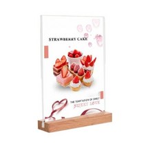 A5 아크릴 메뉴판 테이블 pop 꽂이 가격표 음식점, 1-우드메뉴판A5-세로