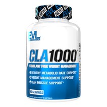Evlution Nutrition CLA 1000mg 웨이트 매니지먼트 소프트젤, 90개입, 1개, 90정