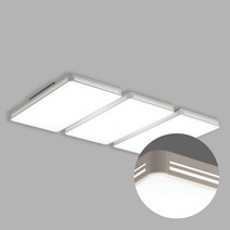 라임 LED 거실6등 180W 국내산 심플라인 화이트 블랙 주광색 주백색 전구색 거실등 조명 포커스홈, 주광색(하얀빛)