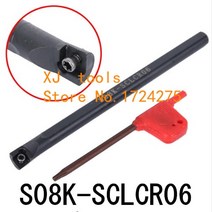 목공 트리머 보링기 S08K-SCLCR06/S08K-SCLCL06 95 도 내부 터닝 공구 홀더 거품 삽입 CCMT060204 용 보, 02 S08K-SCLCR06