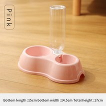 반려견자동급식기고양이자율급식 사료자동급식기자동 물 디스펜서와 함께 MADDEN 애완 동물 고양이 음식, 01 Pink set