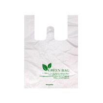 친환경 생분해성 비닐봉투(중) 100장 썩는 비닐봉지, 100개