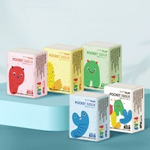 한예지 한예지 휴대용 미니 포켓 티슈 화장지 10매 40개입